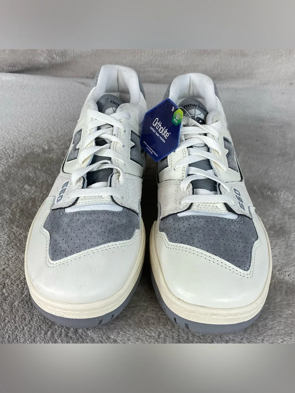 New Balance 550 Sea Salt Grey Leather Mens Size 13 Basketball Shoes BB550LEM NEW